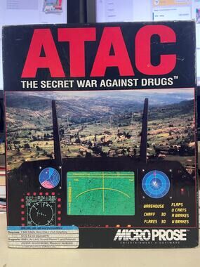 Vintage 1992 ATAC The Secret War Against Drugs Flight Simulator - Untested READ